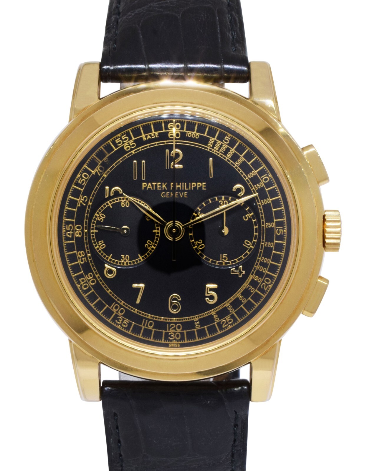 Patek Philippe Chronograph 5070 18k Yellow Gold Mens 42mm Watch B/P ‘ 5070J