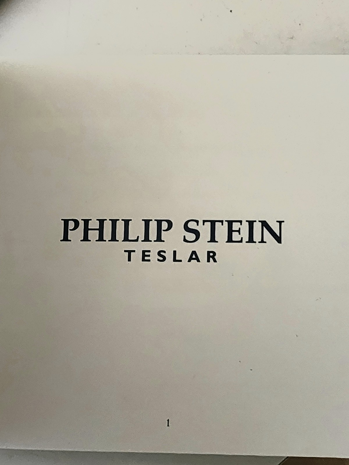 Philip Stein Teslar Dual Time Stainless Watch Five Bands NEW