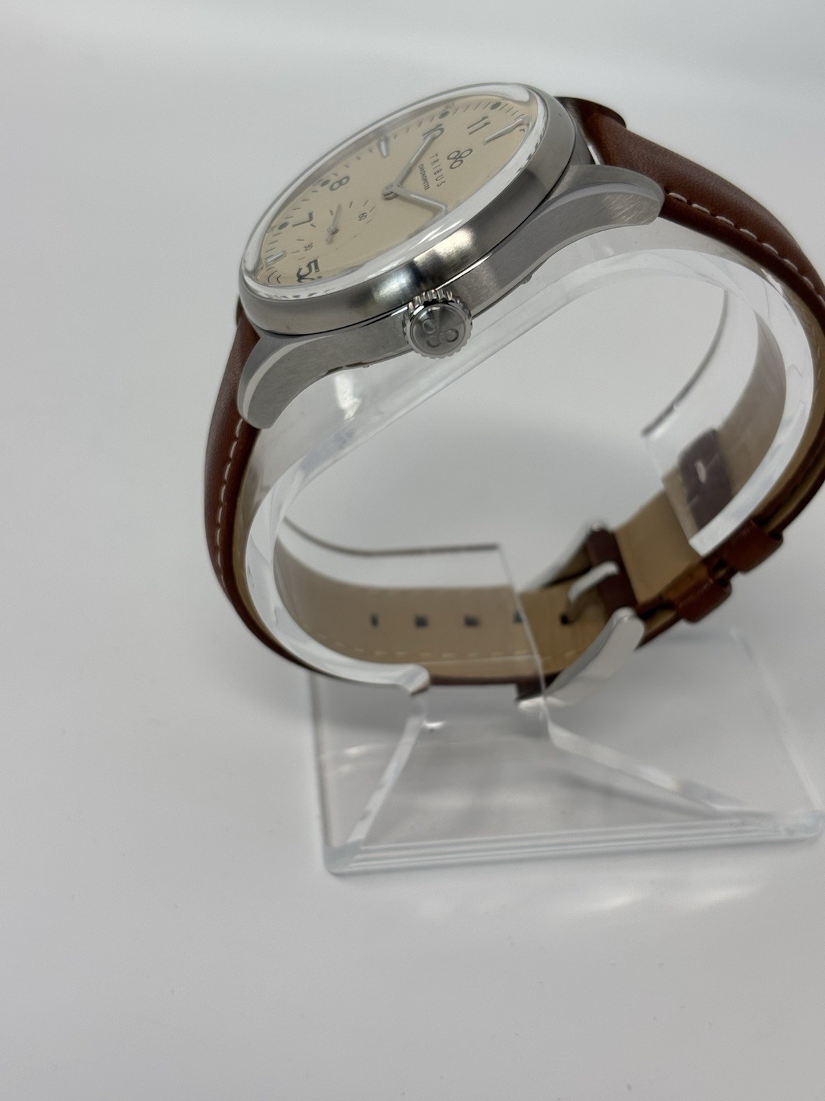 Tribus TRI-01 Small Second COSC Men’s Automatic Watch – Cream