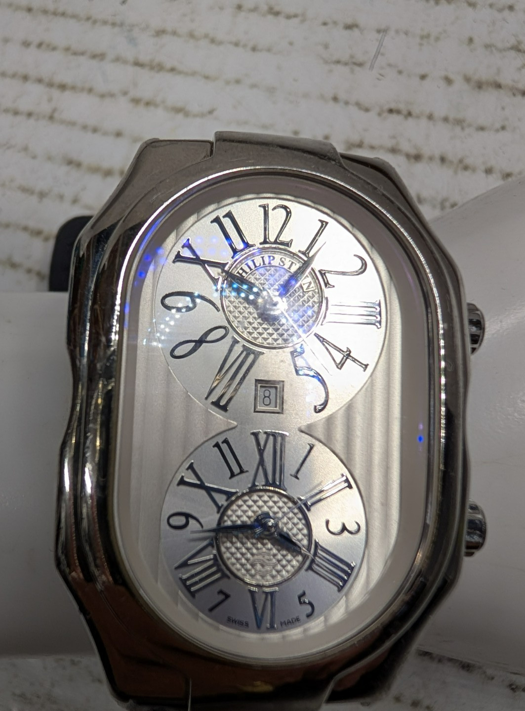 Philip Stein Prestige Teslar Multiple Frequency Watch -Works- Runs- Keeps Time