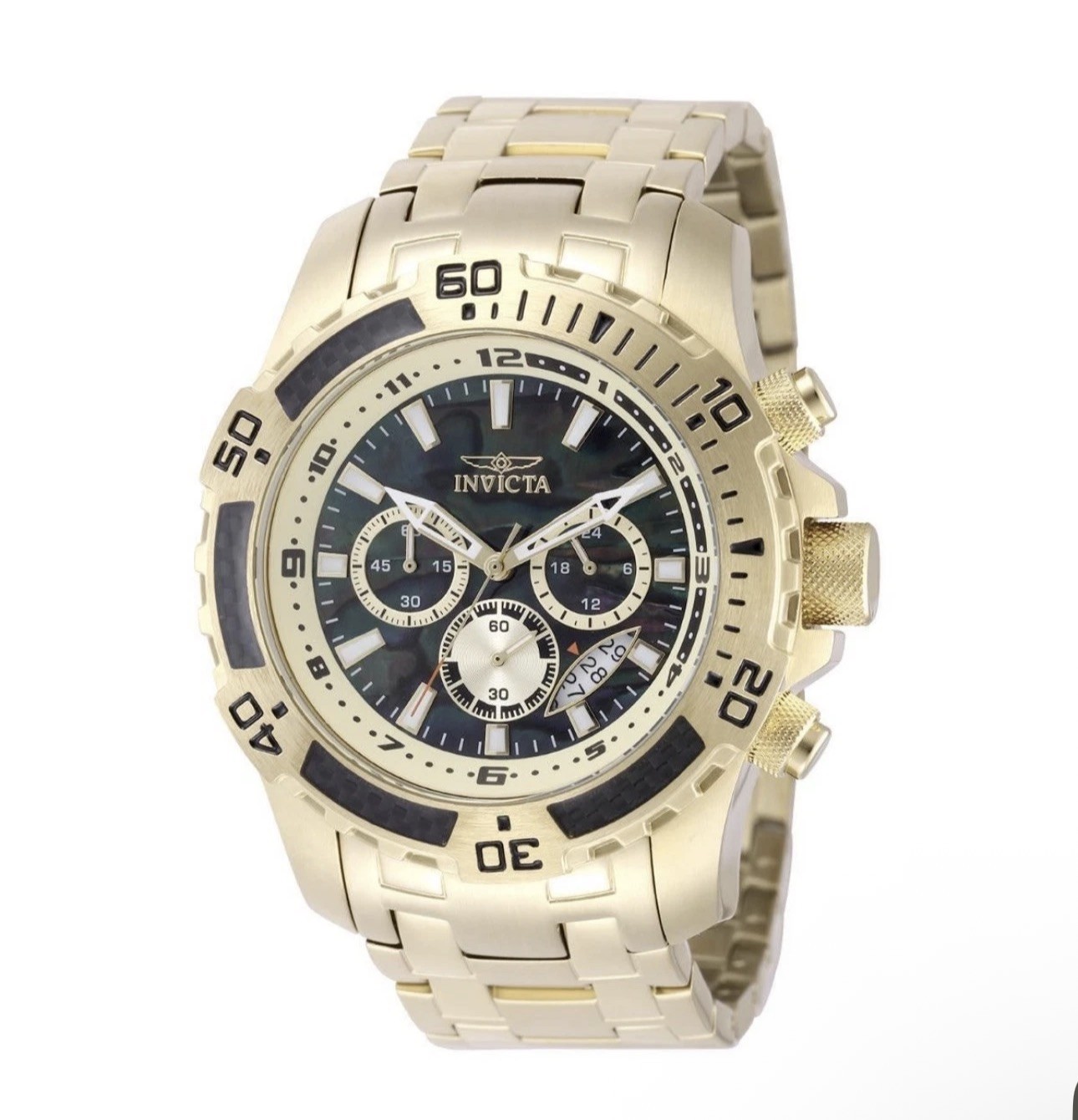 🔥Invicta Pro Diver SCUBA Chronograph Quartz Black Dial Men’s Watch 49854