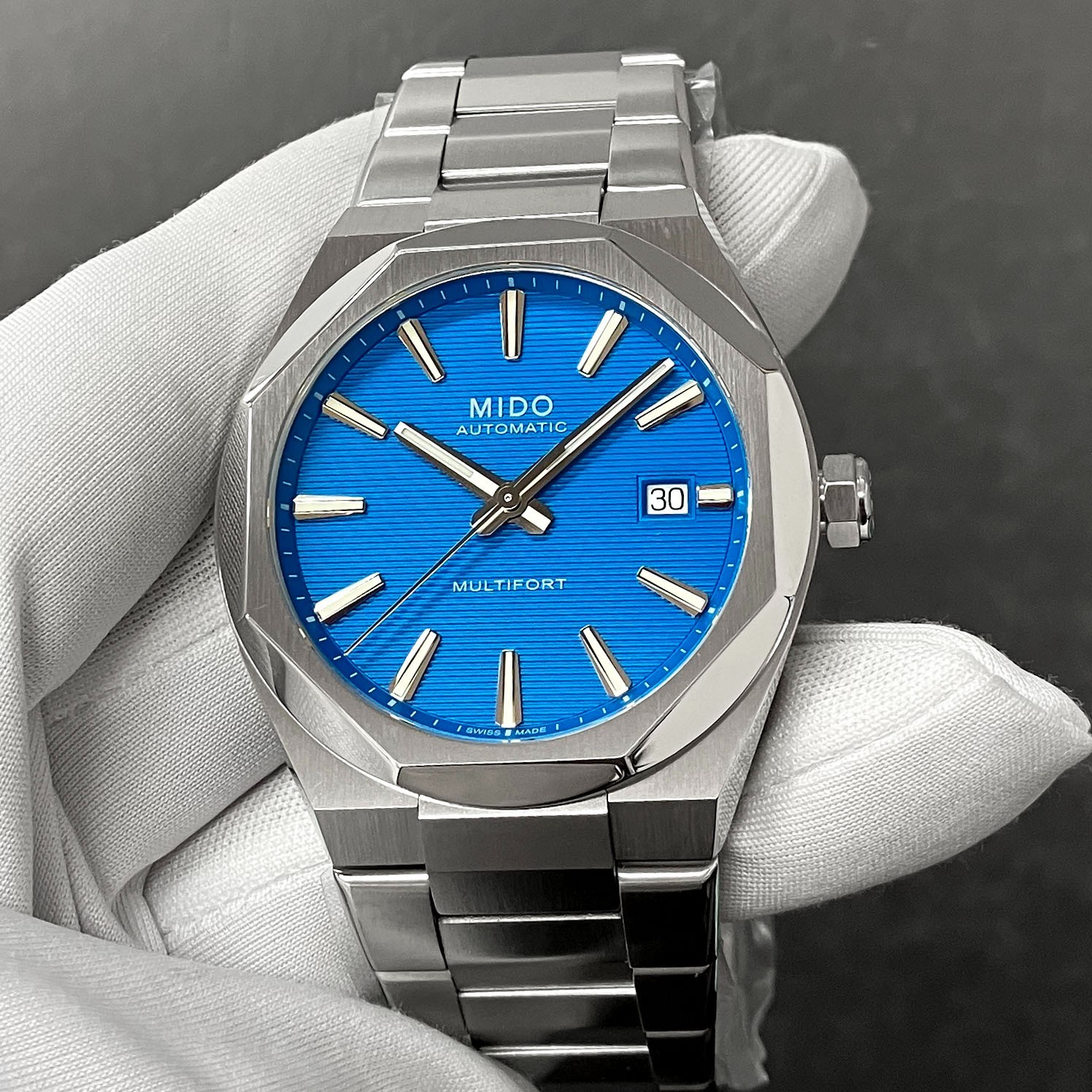 Mido Men Multifort 8 One Crown Auto 40mm Turquoise Dial Watch M055.507.11.041.00