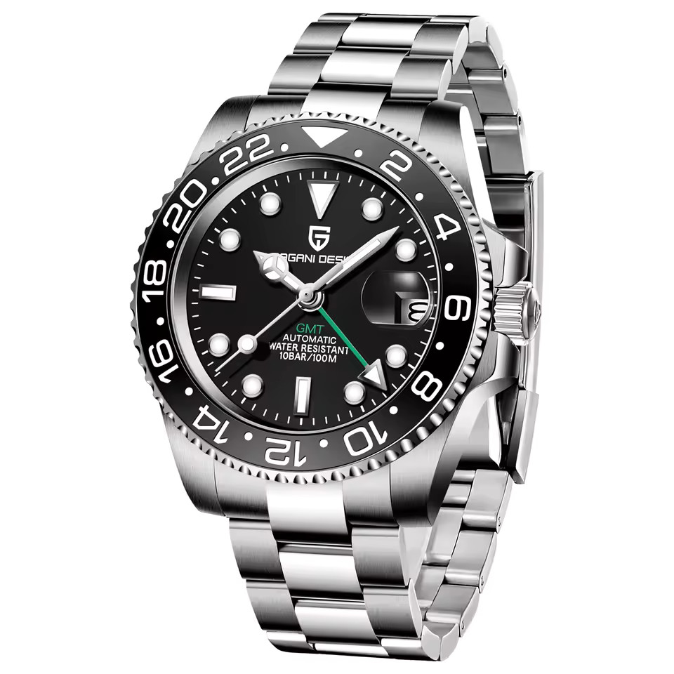 PD-1662 V5 Men Mechanical Style Watch GMT Look Wristwatch New