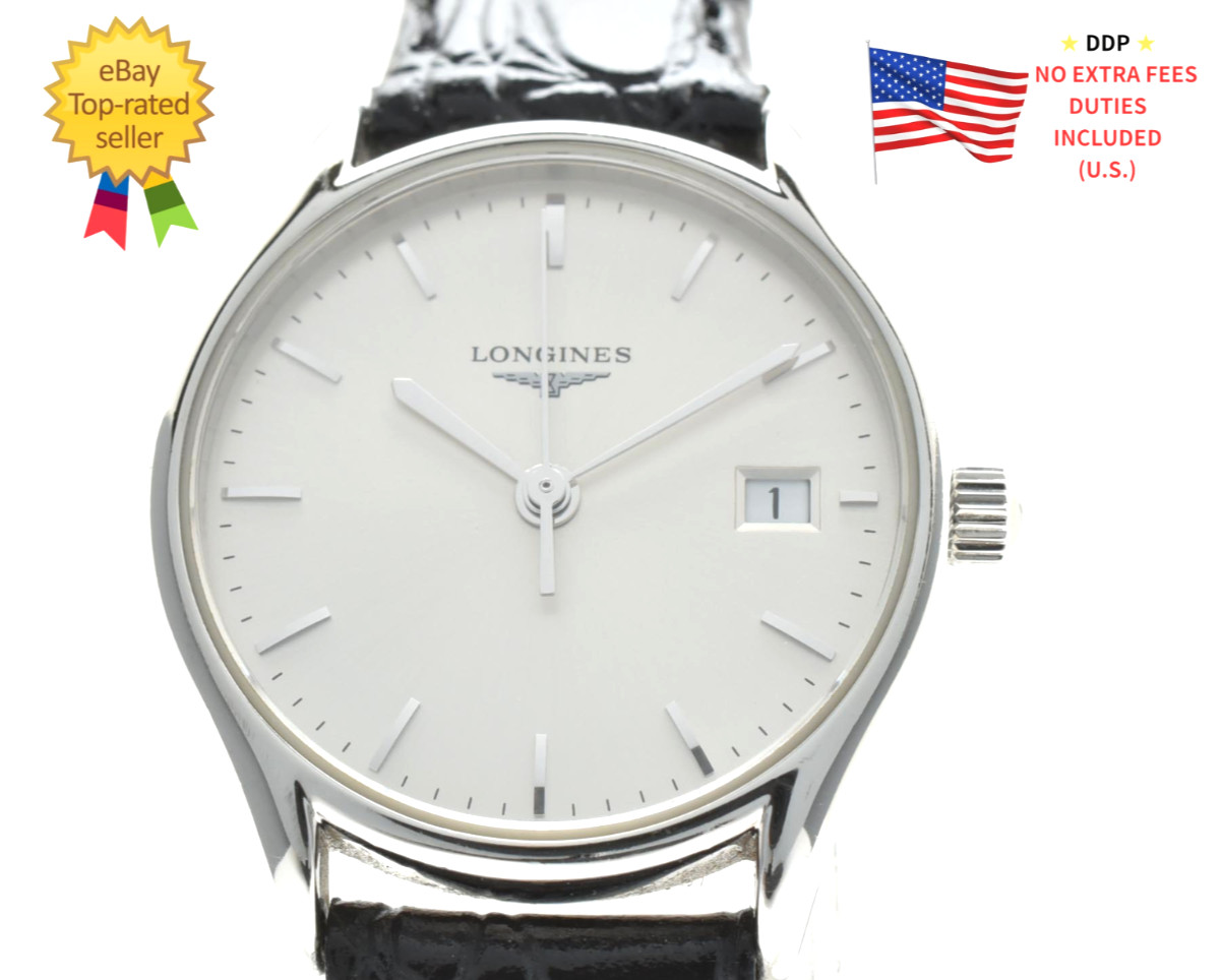 ▶️[ N MINT ] Longines Lyre L4.259.4 Quartz 25mm Ladies Silver Dial Watch JAPAN