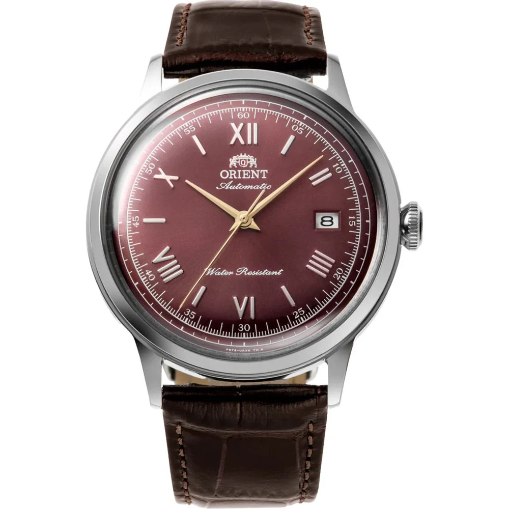 Orient Bambino Men’s Watch RA-AC0026R30B Classic Bordeaux Dial Leather Strap 30M
