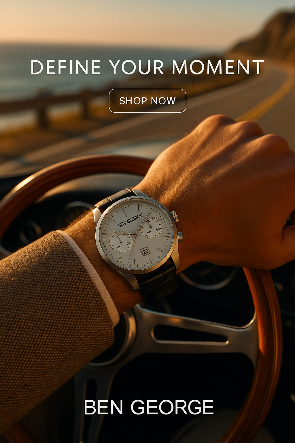 Ben George / Executive Chronograph Quartz Watch / 41mm