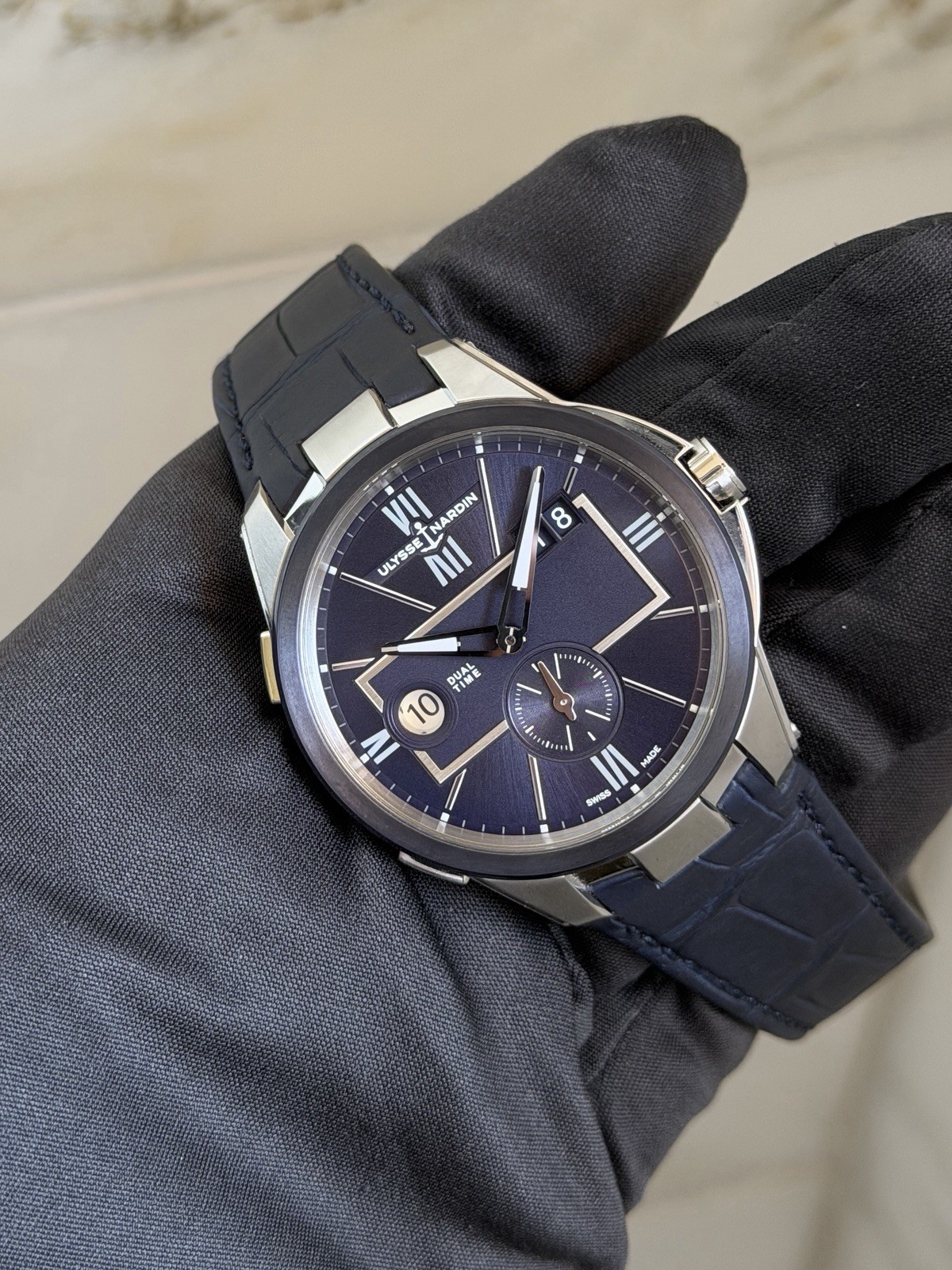 Ulysse Nardin Blast Dual Time Stainless Steel Blue Dial 42mm 243-20/43 Full Set