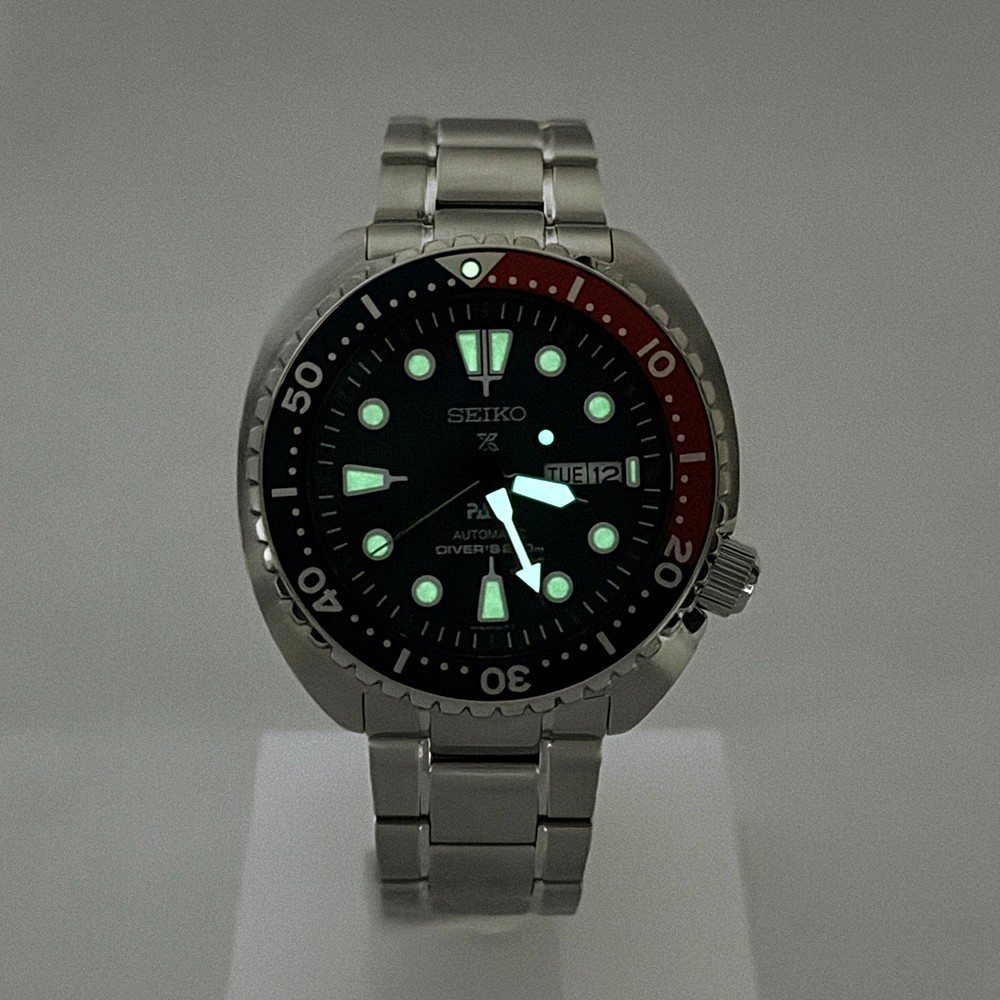 Seiko Prospex PADI Men’s Automatic Turtle Pepsi Diver Stainless Watch SRPE99