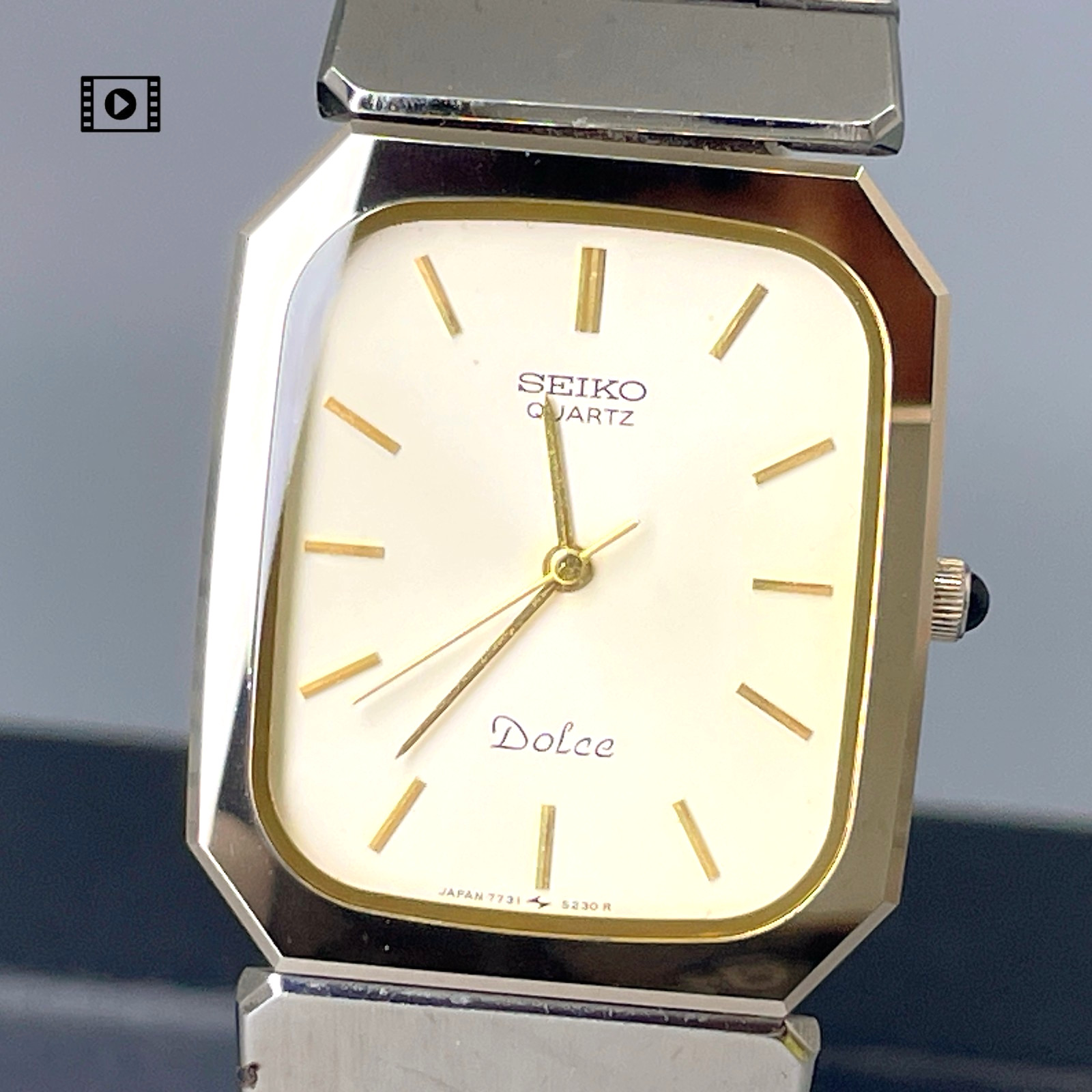 SEIKO Dolce 7731-5200 Tungsten Vintage 1985 [US Stock] Quartz Mens Watch MINT