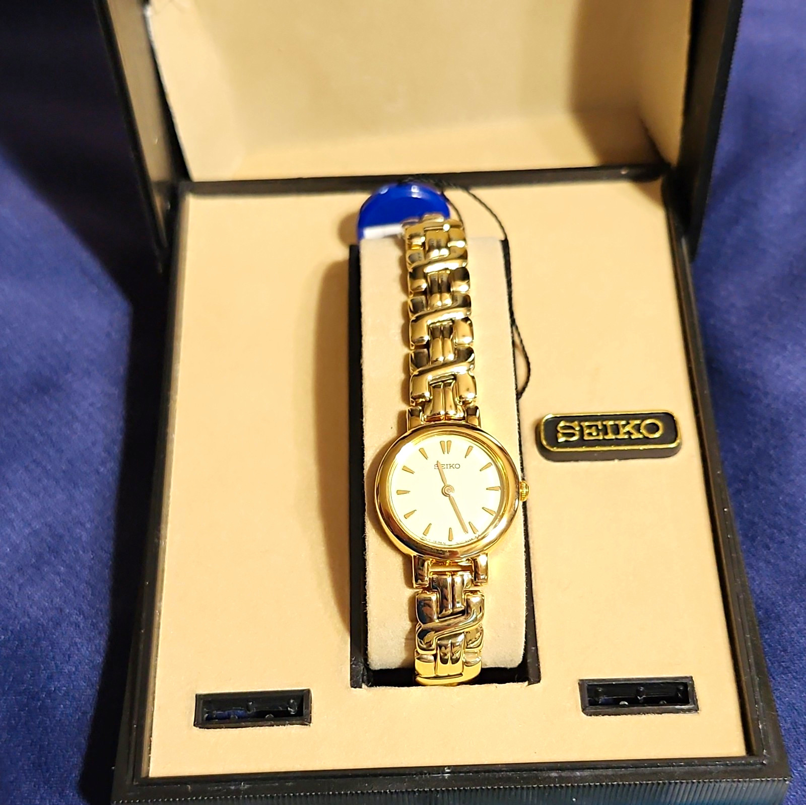 Seiko SUJ104 Women’s Quartz Analog Gold Tone Bracelet White Dial w/ Box