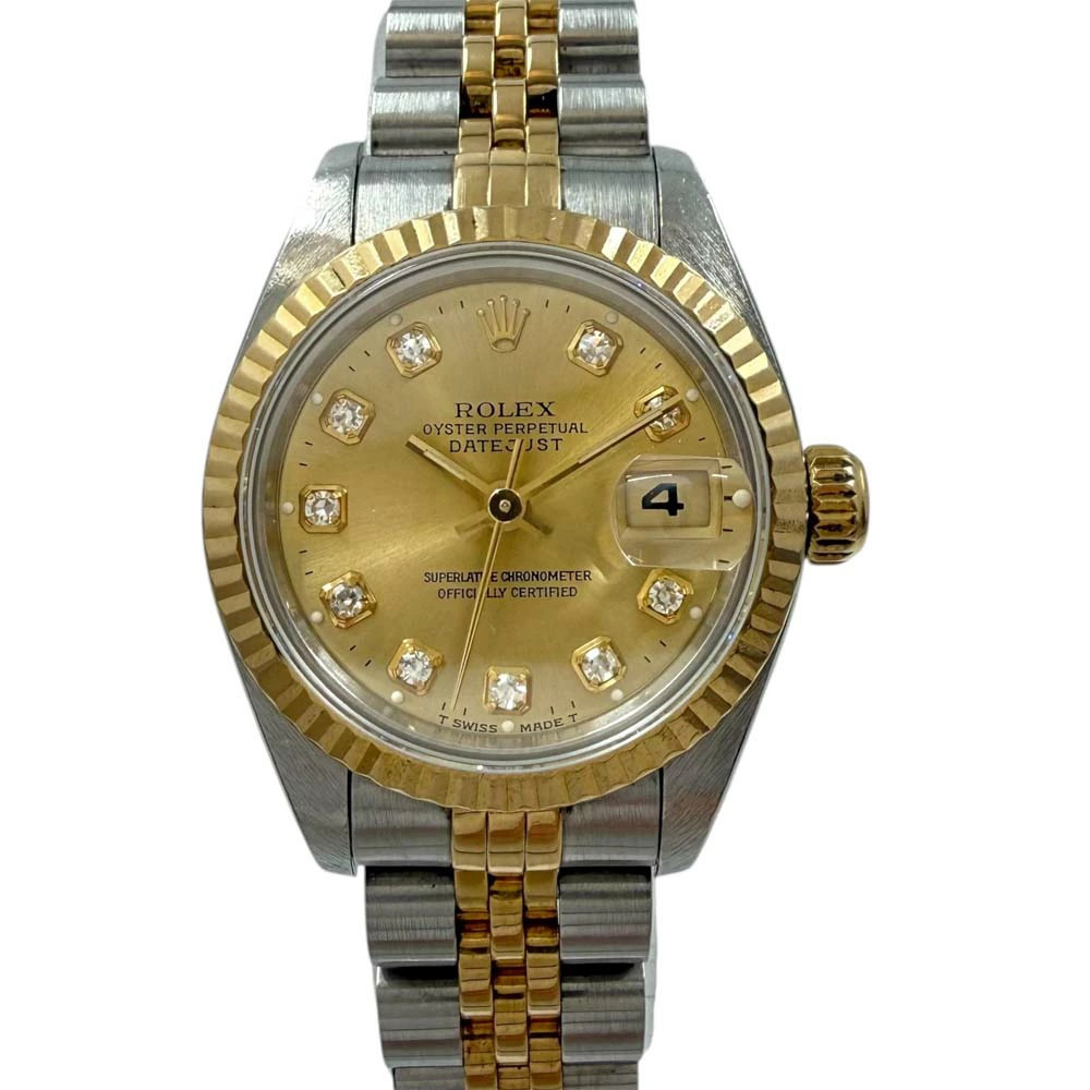 ROLEX Datejust 69173G Gold Case Size 24mm Wrist Size 16cm Used Watch #75197