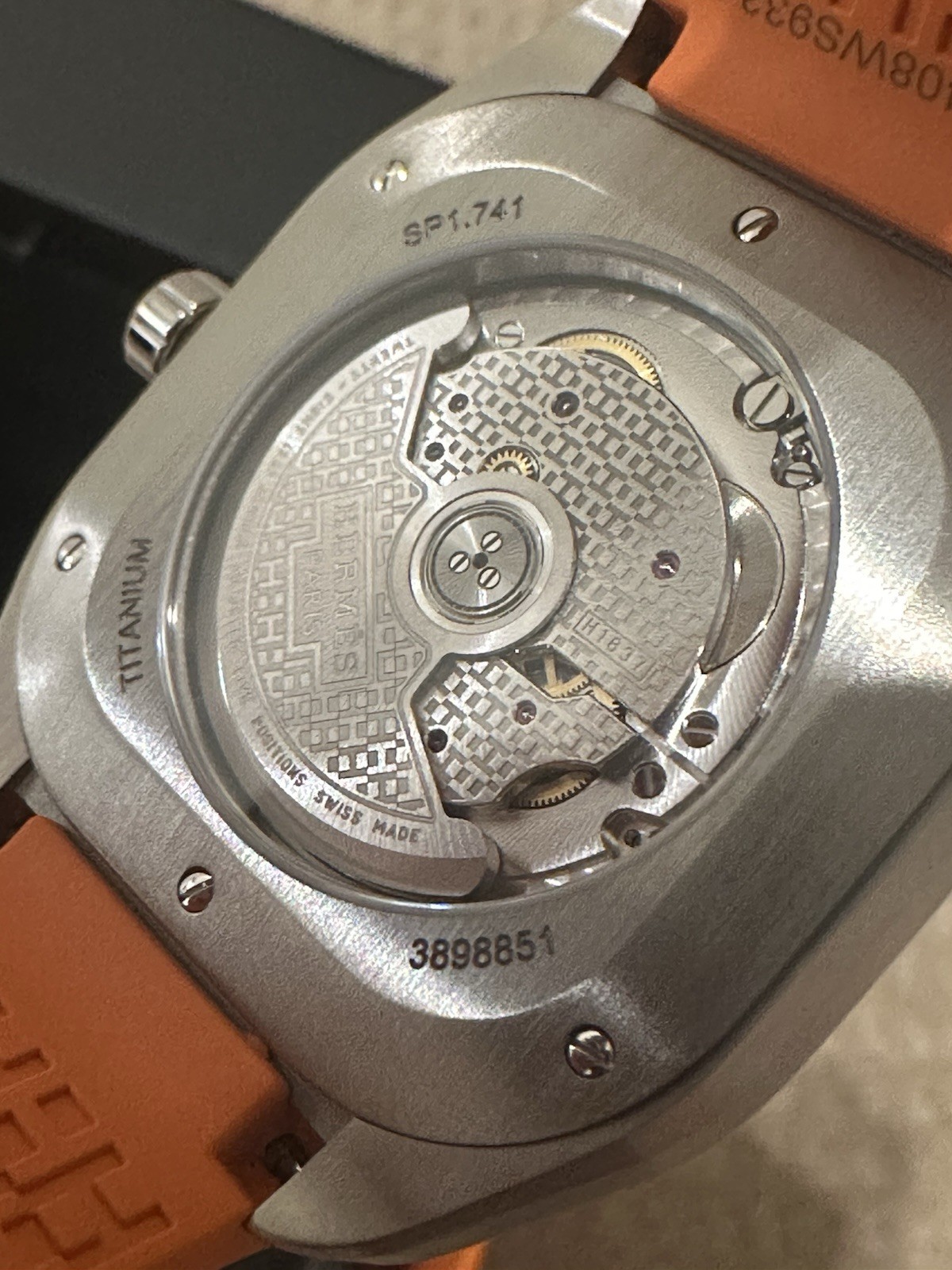 NEW HERMÈS H08 Titanium Automatic Men’s watch W049628WW0, 42 mm w/ Receip $6650