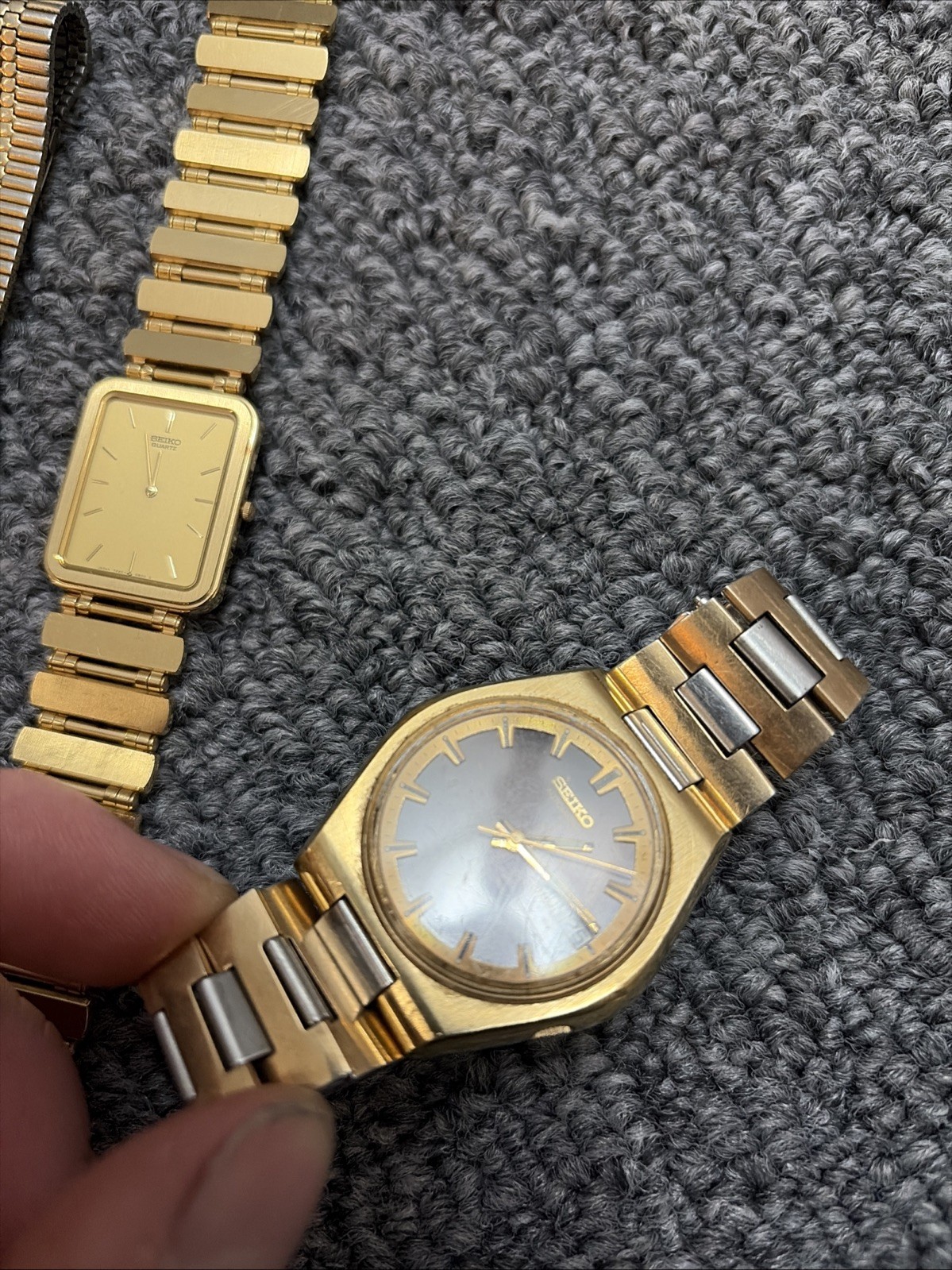 Seiko Automatic Wristwatch Stainless Steel 17 Jewels Day/Date Vintage 2 Others