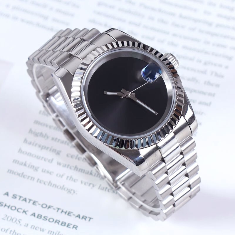 Luxury 36/39mm Sapphire Glass Black Dial Date 20ATM Automatic NH35A Men Watch