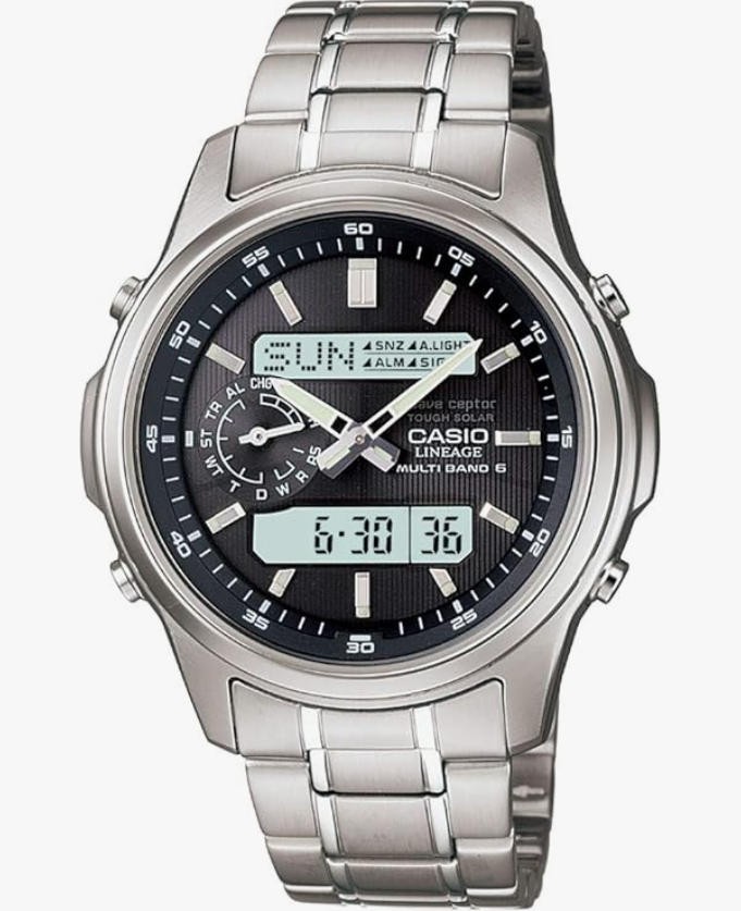 (Age 15+)Casio Lineage LCW-M300D-1AJF Stainless Solar Radio Watch