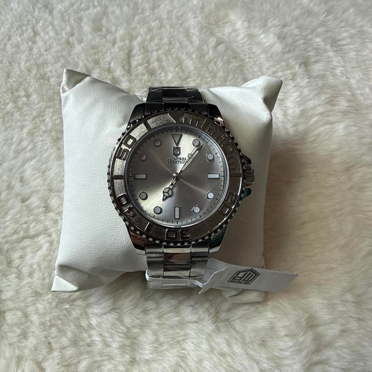 Montre Prestige Silver Stainless Steel Watch – New w/ Box & Tags MPW-0266