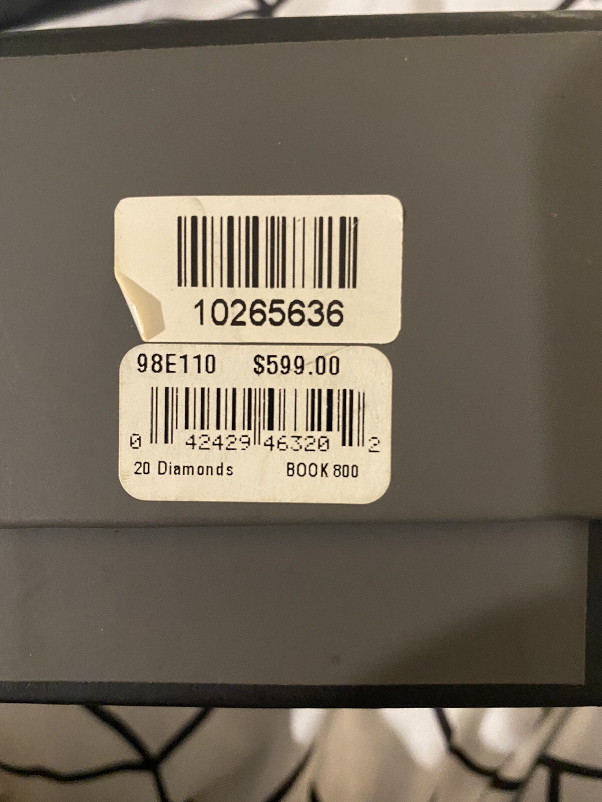 Authentic Bulova Men’s Brushed and Polished Stainless Steel Diamond Watch 98E110
