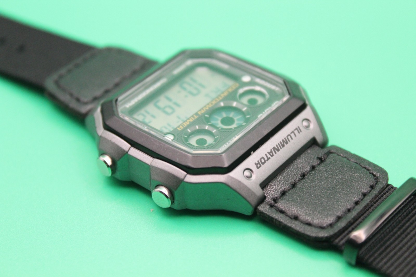 Casio AE-1300WH “Mission Timer” Digital Watch – 100M WR | Excellent Condition |