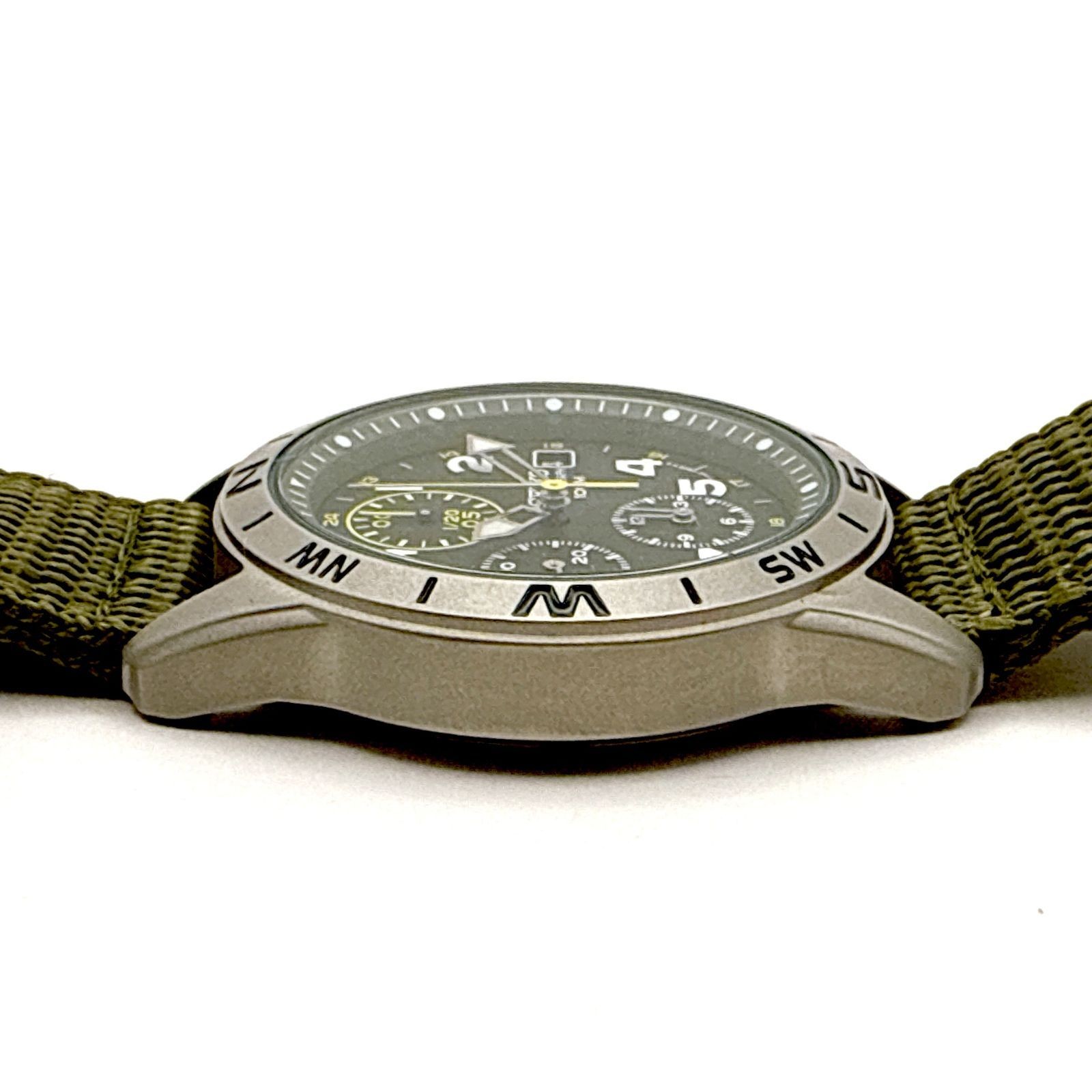 B183 Working Excellent Condition SEIKO Military Chronograph SND377R Khaki Men’s