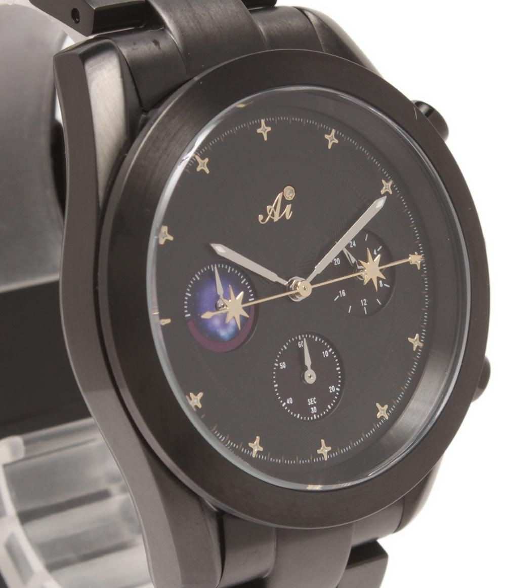 Excellent condition wristwatch Oshi no Ko Ai quartz black for ladies and men