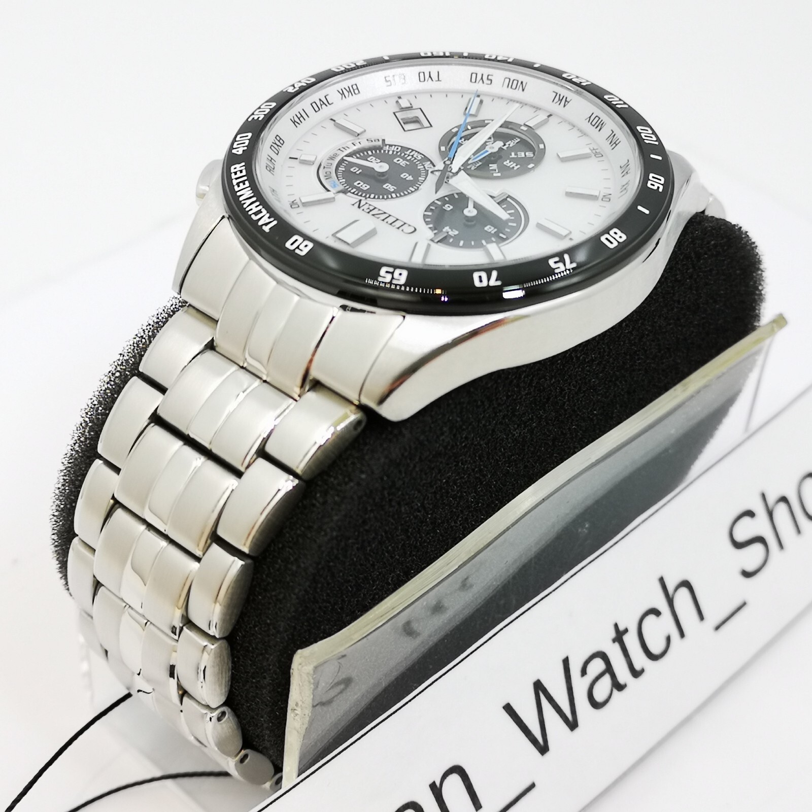 CITIZEN Collection Eco-Drive CB5874-90A White Solar Radio Men’s Watch New in Box