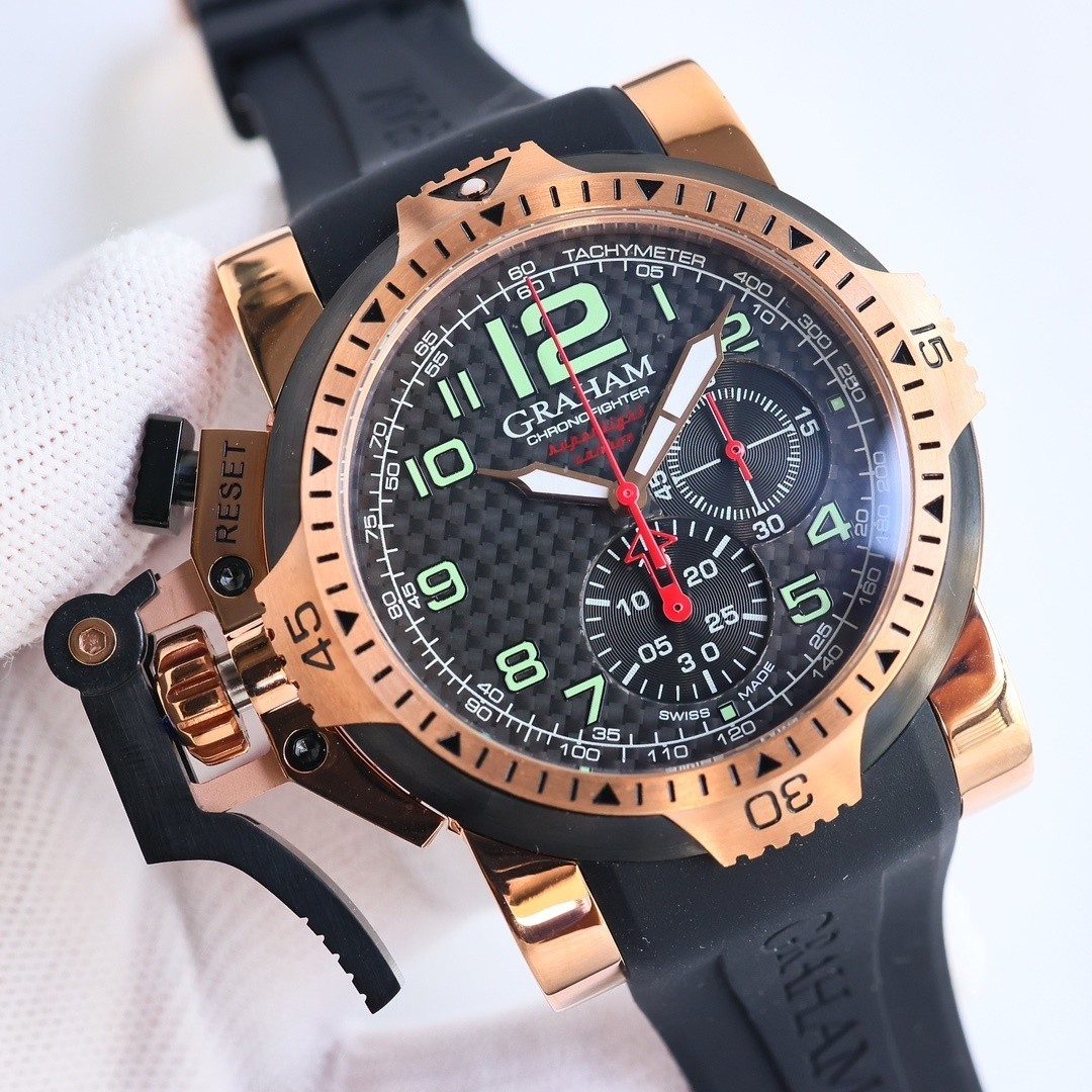 Graham men’s multifunctional quartz watch size: 44mm thick 8mm