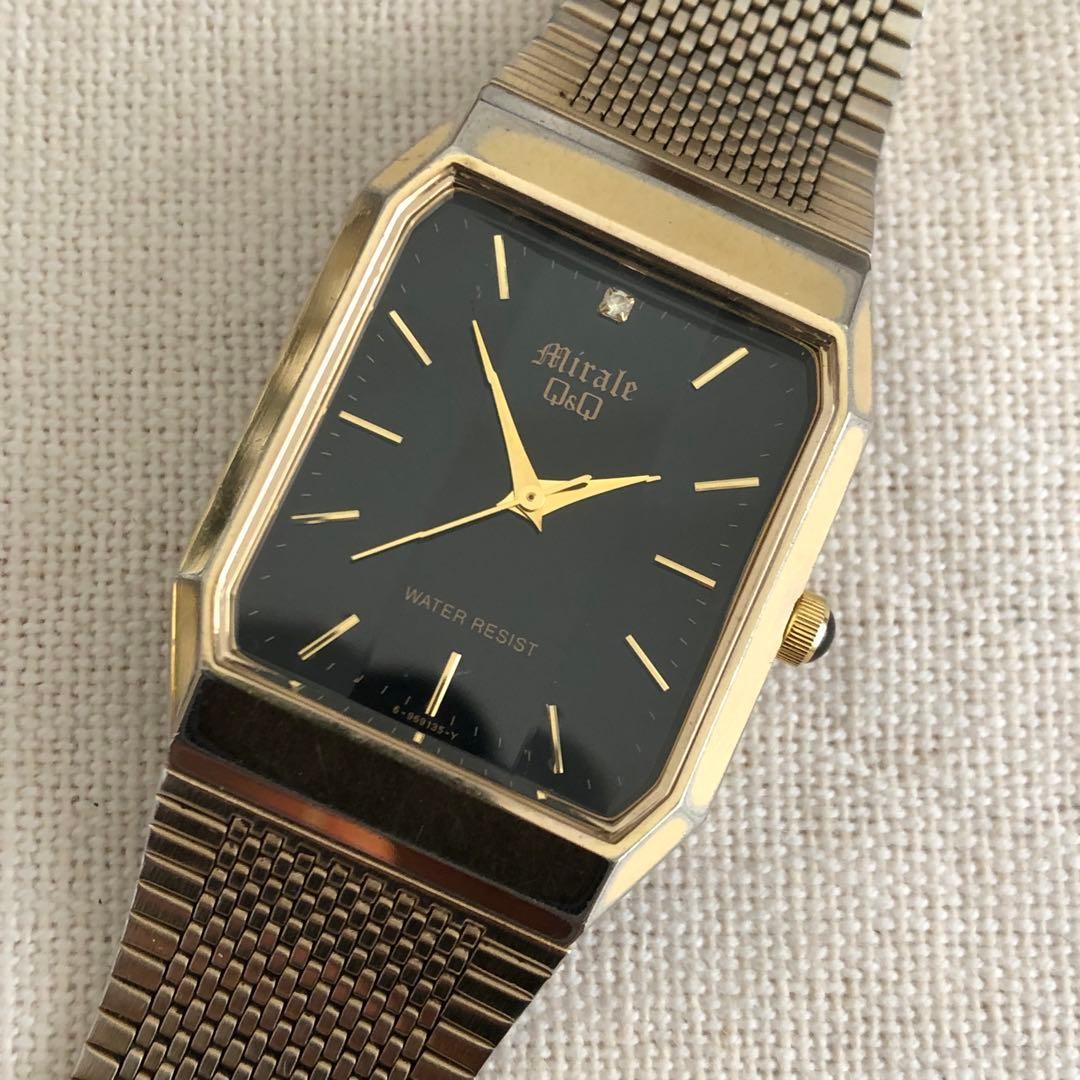 Citizen Q&Q Mirale Quartz Mens Wristwatch 27mm Case Wrist 20cm