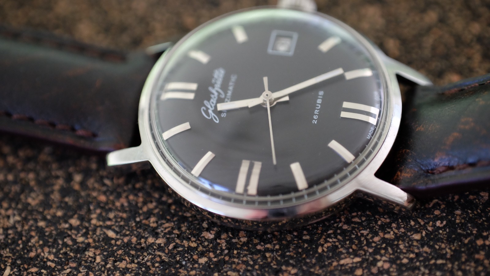 Glashutte Spezimatic – 36mm – Automatic – Date – Leather Tuns Strap