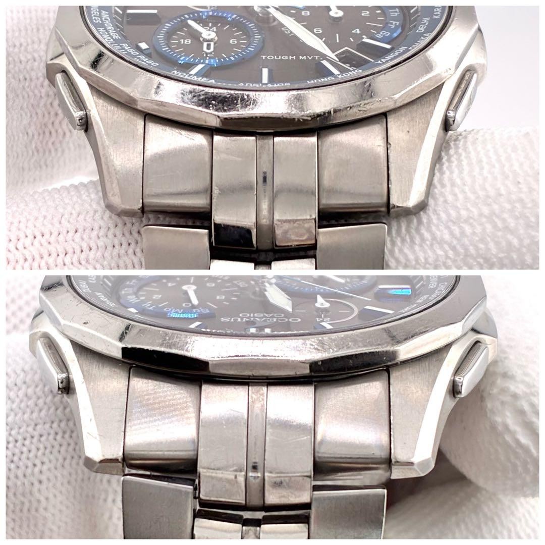 Casio Solar Oceanus Radio Controlled Women Wristwatch Blue Dial 18cm Titanium