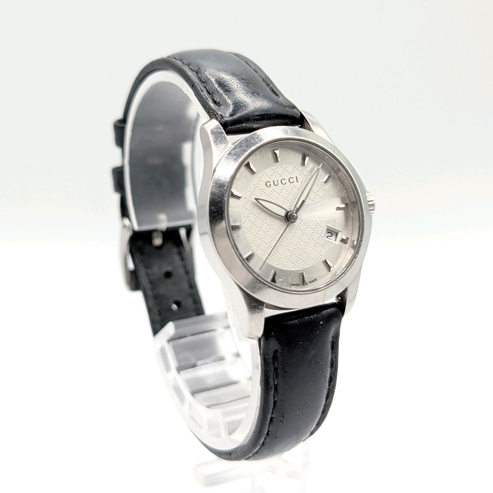 [Near MINT] Gucci 5500L Silver Dial Date Roman Quartz 22mm Ladies Watch Y2K 00S