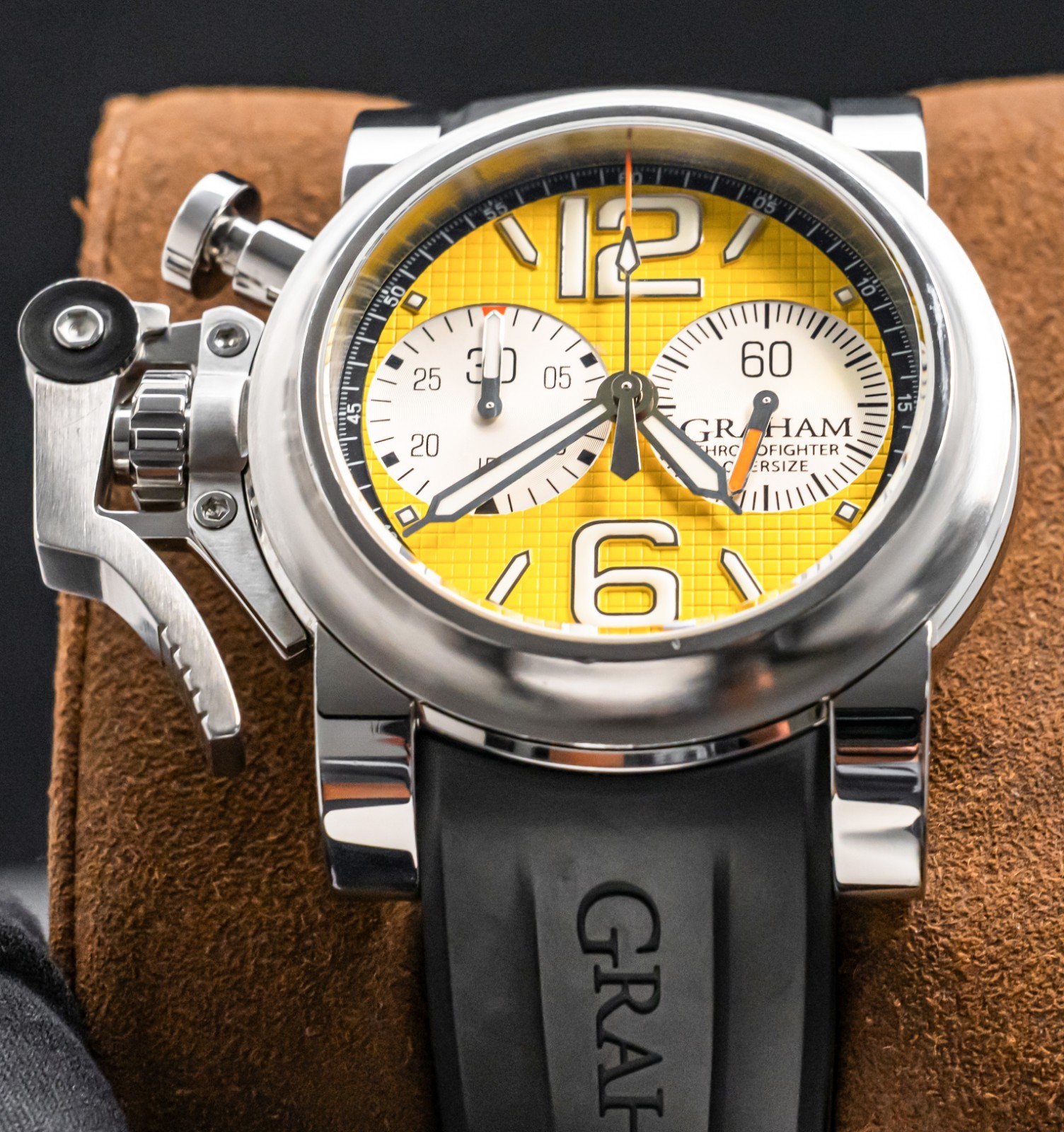 Graham Chronofighter Oversize Yellow Ranger 47mm Yellow Dial 2OVAS.Y01A.K10B
