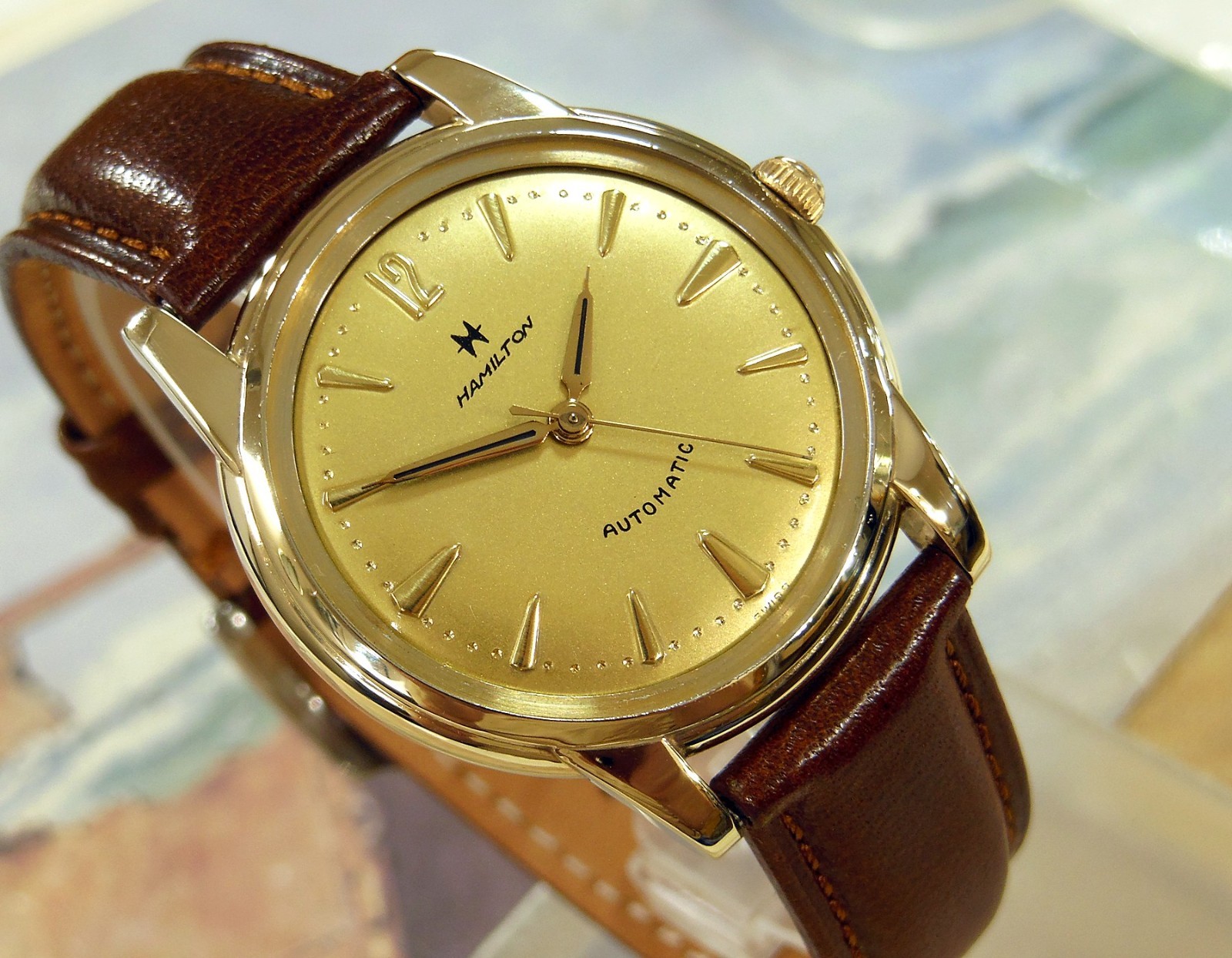 1950’s Vintage HAMILTON Automatic, Stunning CHAMPAGNE Dial, Serviced / Warranty