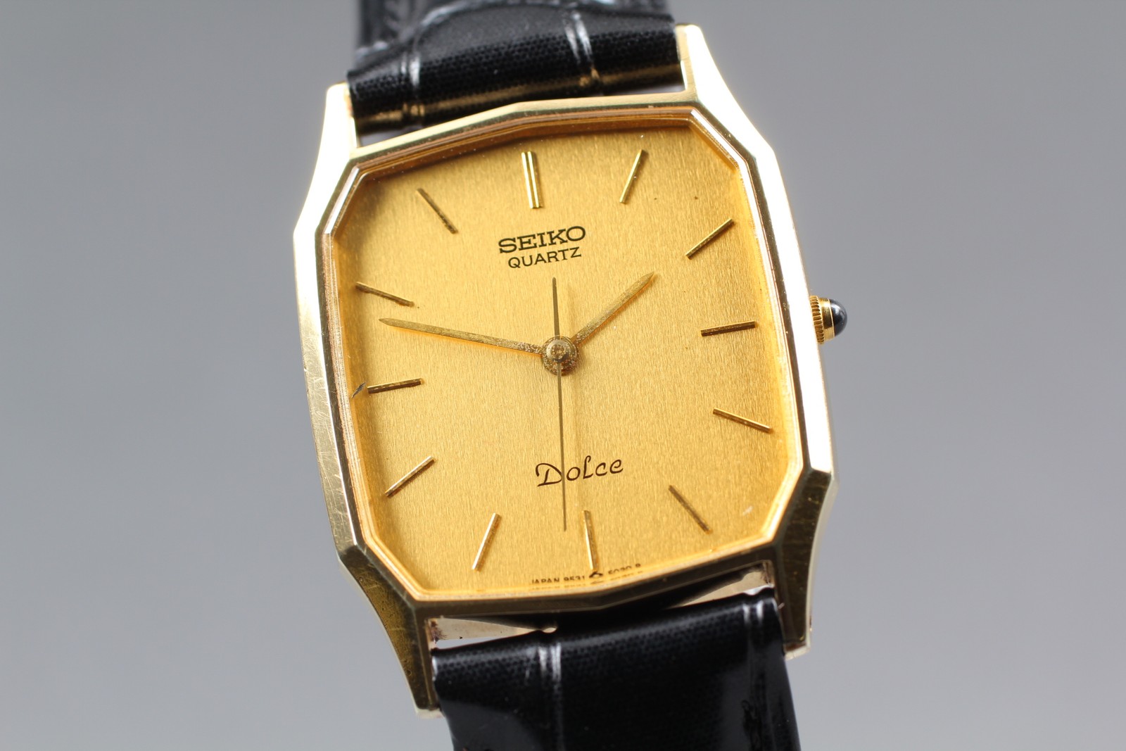 [N MINT] Vintage Seiko Dolce 9531-5030 Gold Dial Quartz Men’s Watch From JAPAN