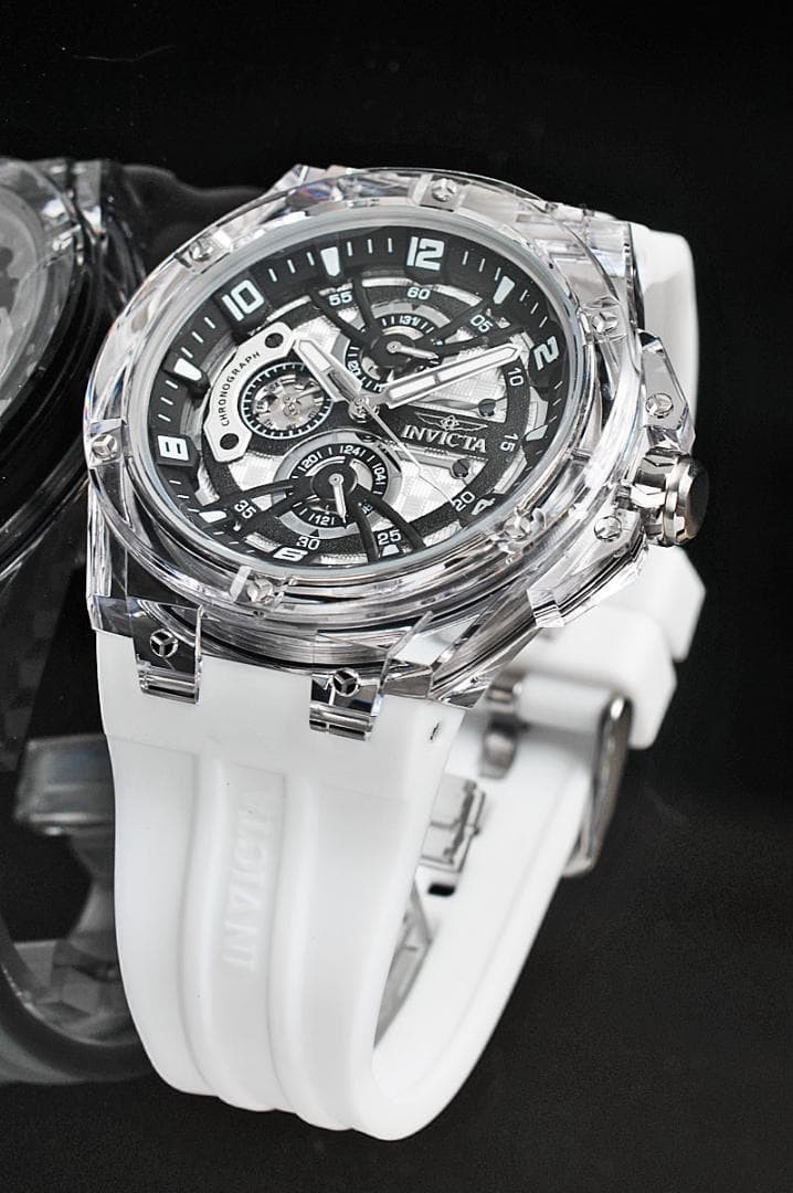 INVICTA Clear Skeleton Watch for Men