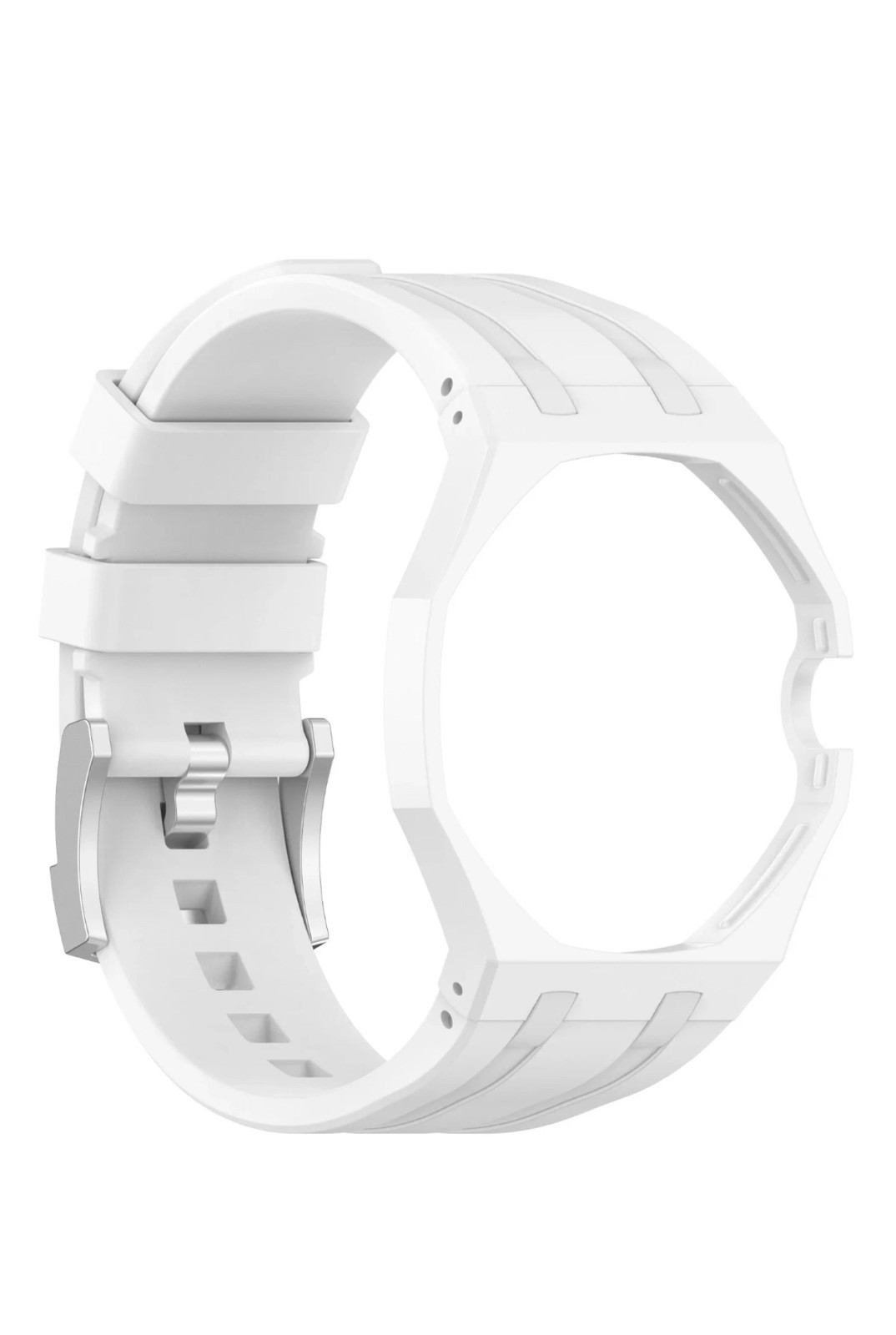 Ceramic Case Silicone Strap Band for Royal Pop Swatch Pocket Watch Conversion UK