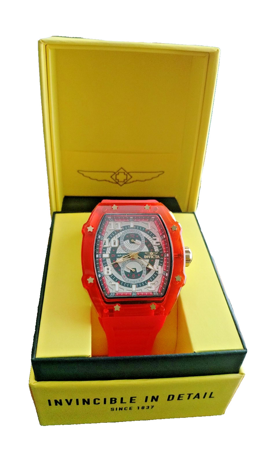 Invicta Racing Cyclone Men’s Watch – 48.5mm. Red