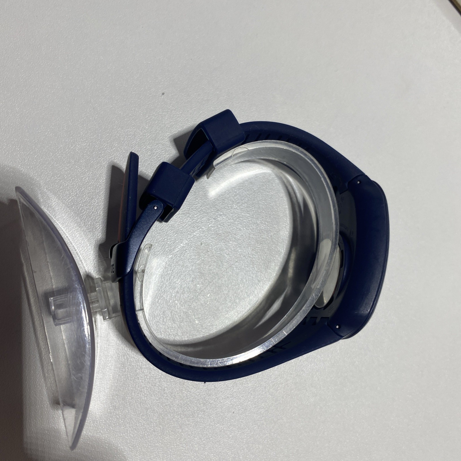 Swatch Touch DARK BLUE Black Dial Navy Blue &Red Silicone Digital Watch.