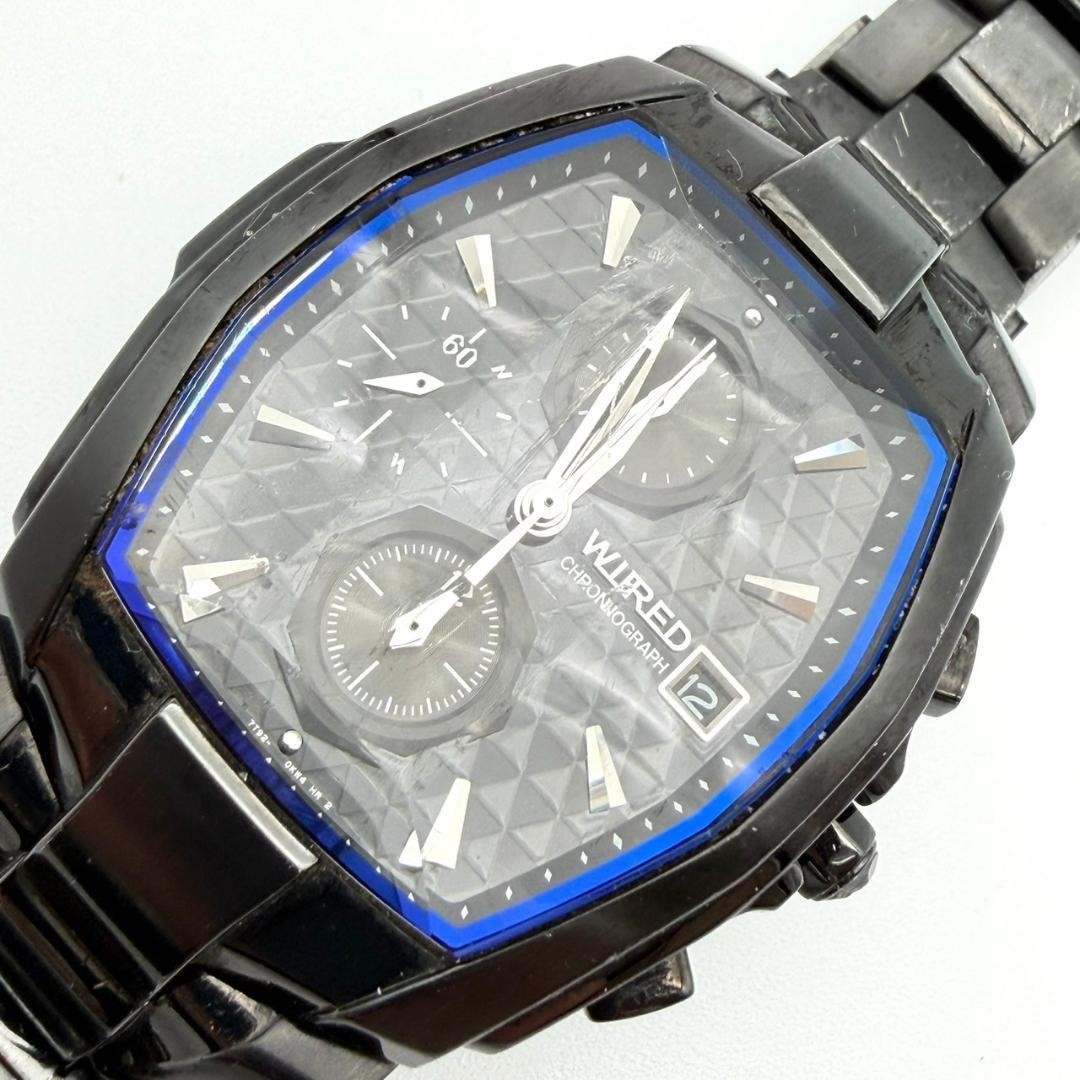 Seiko Wired Chronograph Watch, New Battery, Date Display, Men’s, Working ,