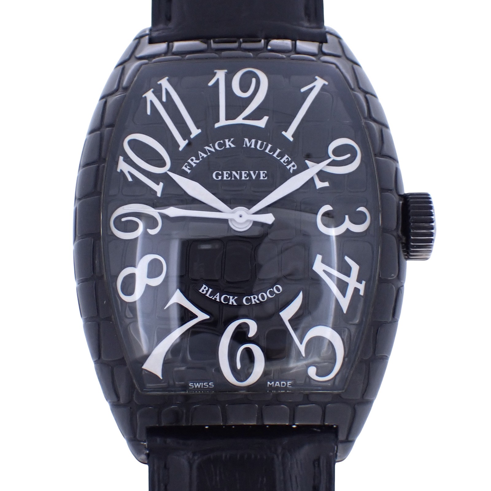 FRANCK MULLER Tonneau Curvex BLACK CROCO 9880SCBLKCRO mens watch