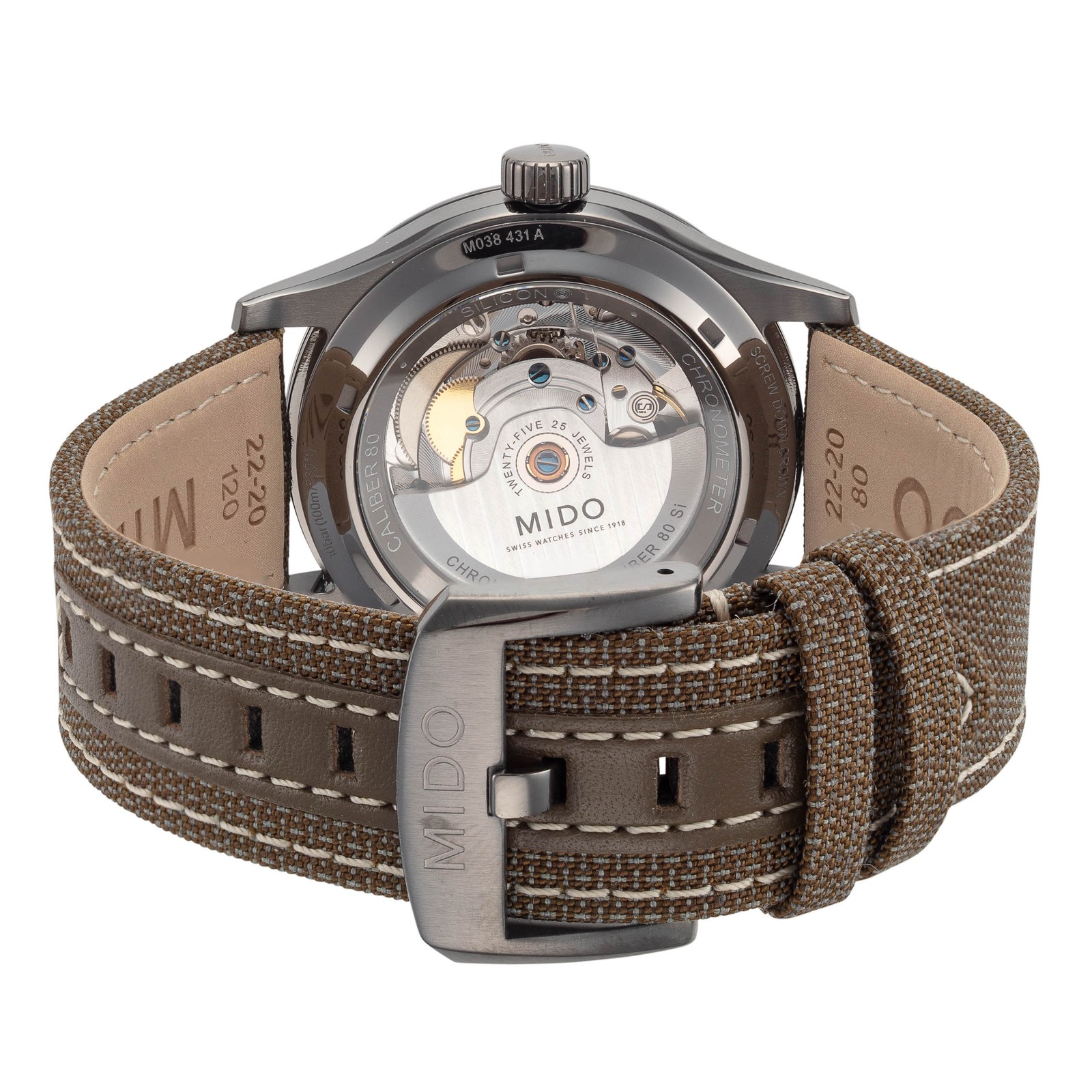 Mido Men’s Multifort 42mm Automatic Watch M0384313709100