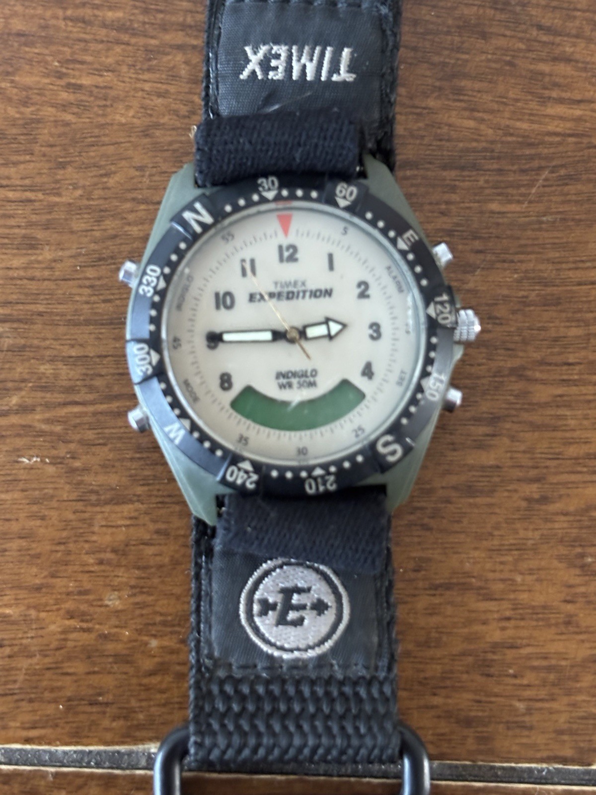 Timex Men’s Expedition Analog Digital Resin Combo Brown/Green Nylon Strap Watch