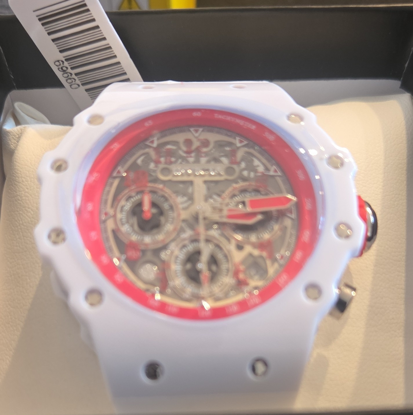 Invicta S1 Rally Men’s Quartz Chronograph Tachymeter Date 50m White/Red