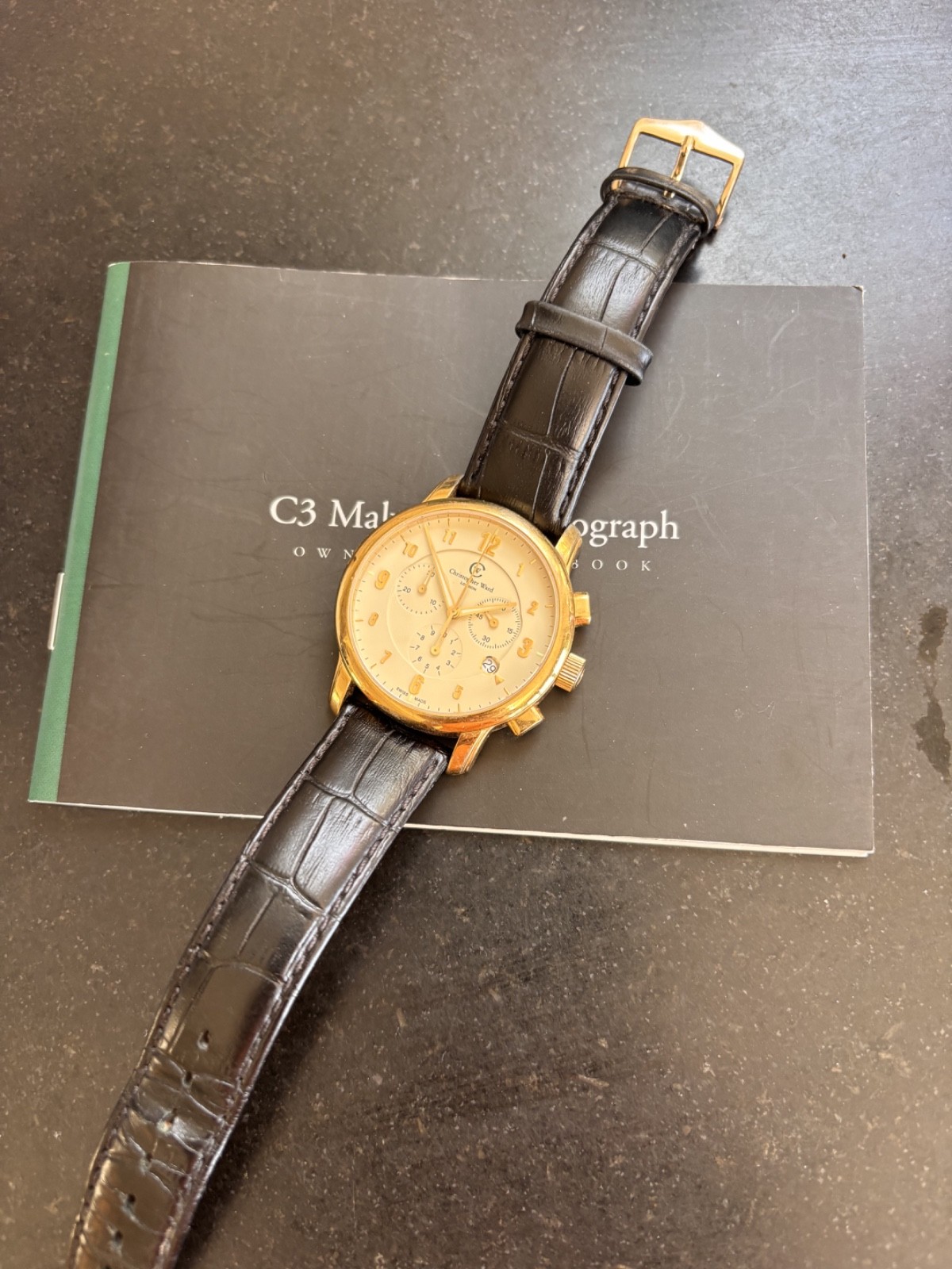 Christopher Ward C3 Malvern Chronograph Mk1 Gold (02/2010) WH1710C