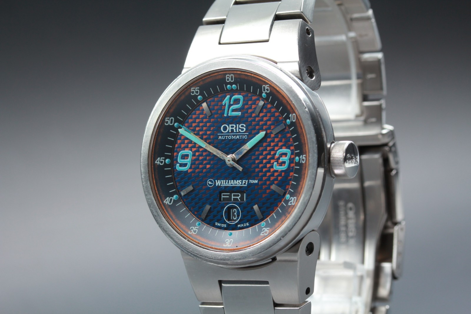 ORIS Williams F1 Team 7560 Automatic 40mm Day/Date Navy Blue Dial Men’s Watch