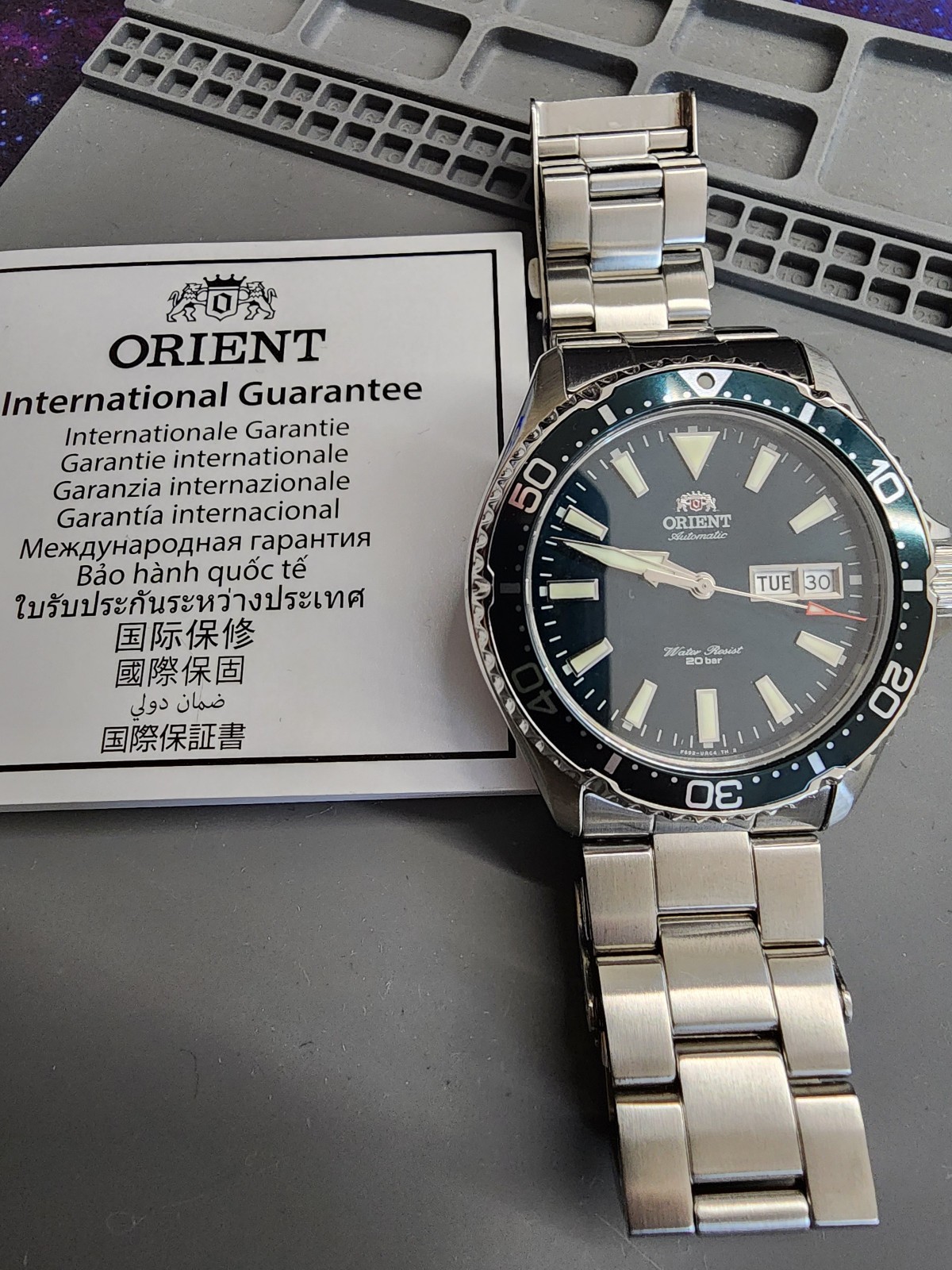 Orient Kamasu RA-AA0004E39B Green 41.8 mm Automatic Stainless Steel Diver