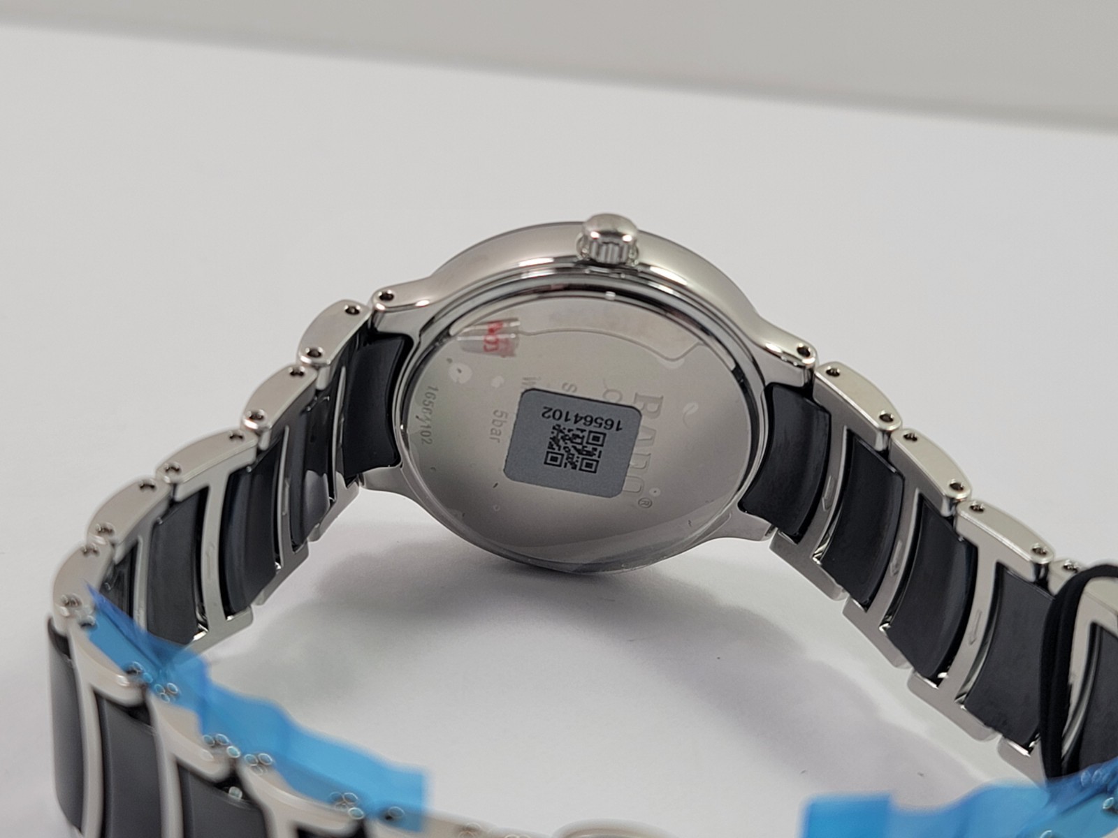 Rado Centrix Quartz Black Dial Stainless Steel Ceramic Ladies Watch R30026152