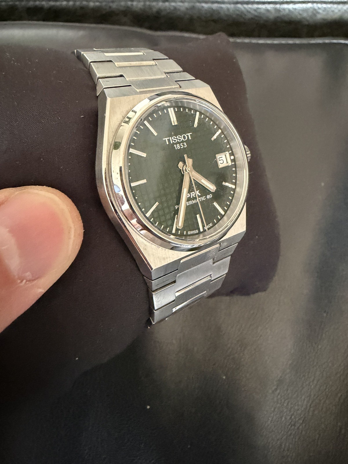 Tissot PRX Powermatic 80 Green Dial Grey Strap 40mm Men’s Watch T1374071109100