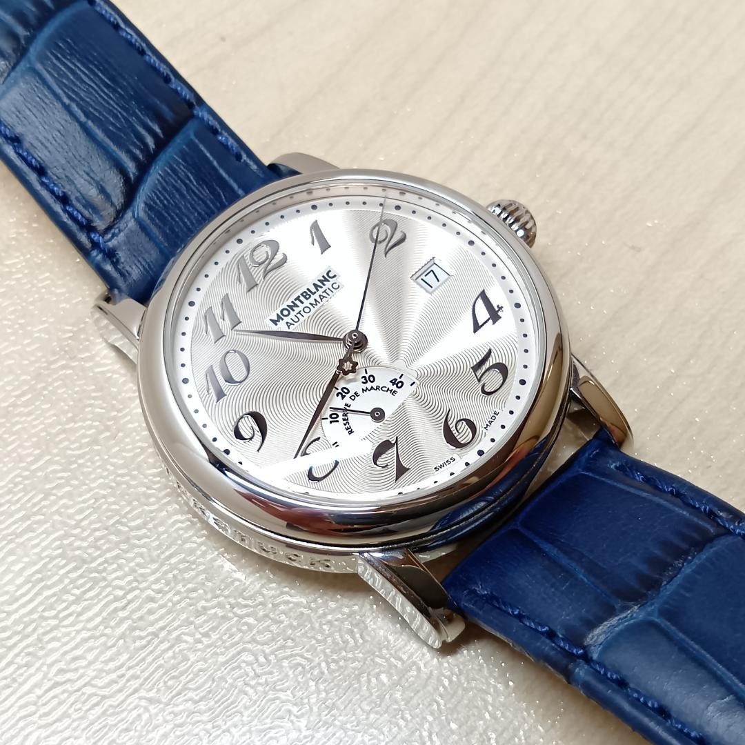 Montblanc Meisterstuck 7073 Automatic 40mm Guilloché White Dial w/ Bracelet