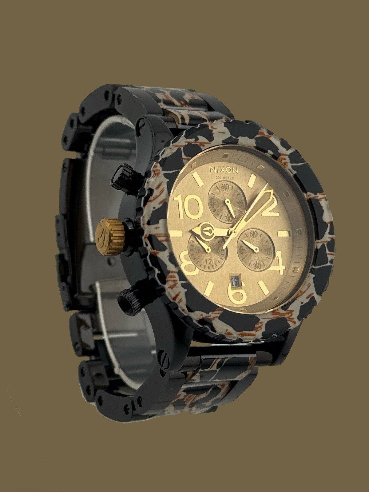 Nixon Women’s Minimize The 42-20 Chrono Black Multi Watch F1262 (Customized)