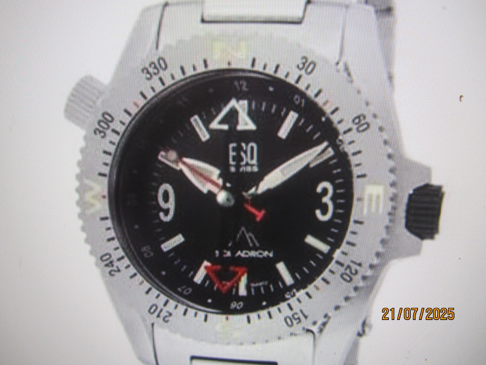 ESQ BY MOVADO MEN’S WATCH ALL S/S SAPPHIRE SWISS 07301123 NEW